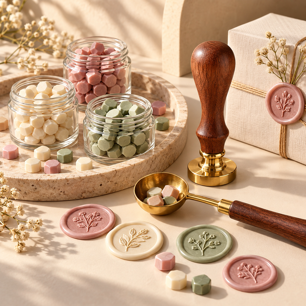 Vintage Botanical Wax Seal Stamp Kit