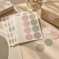 Soft Pastel Round Gift Sealing Stickers