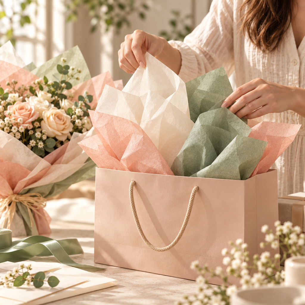 Soft Pastel Gift Wrapping Tissue Paper