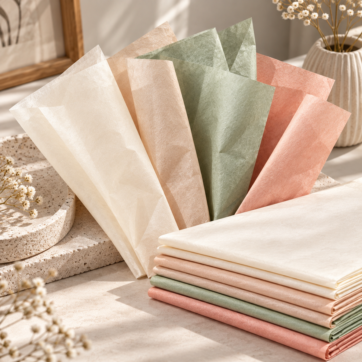 Soft Pastel Gift Wrapping Tissue Paper