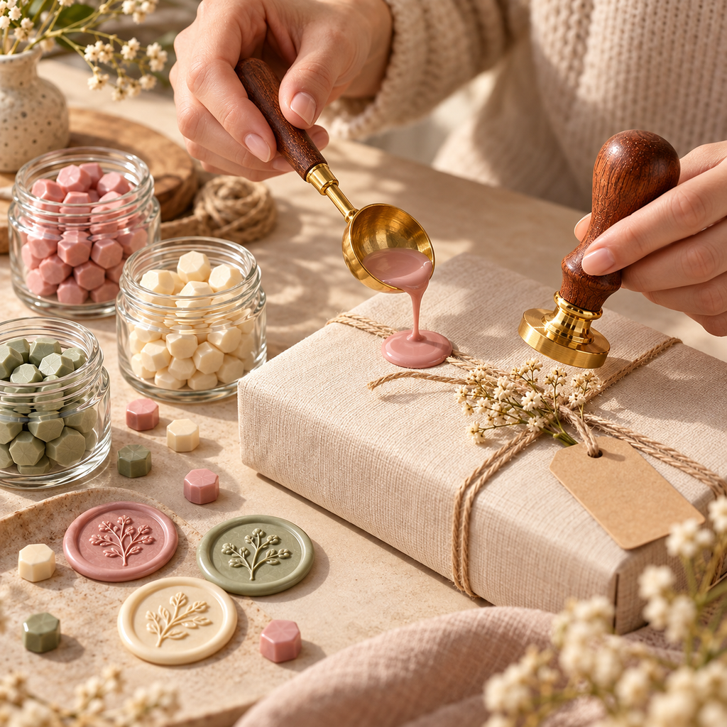 Vintage Botanical Wax Seal Stamp Kit