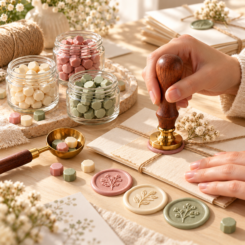 Vintage Botanical Wax Seal Stamp Kit