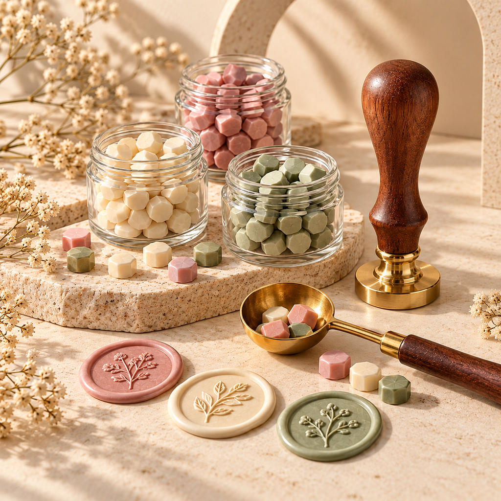 Vintage Botanical Wax Seal Stamp Kit