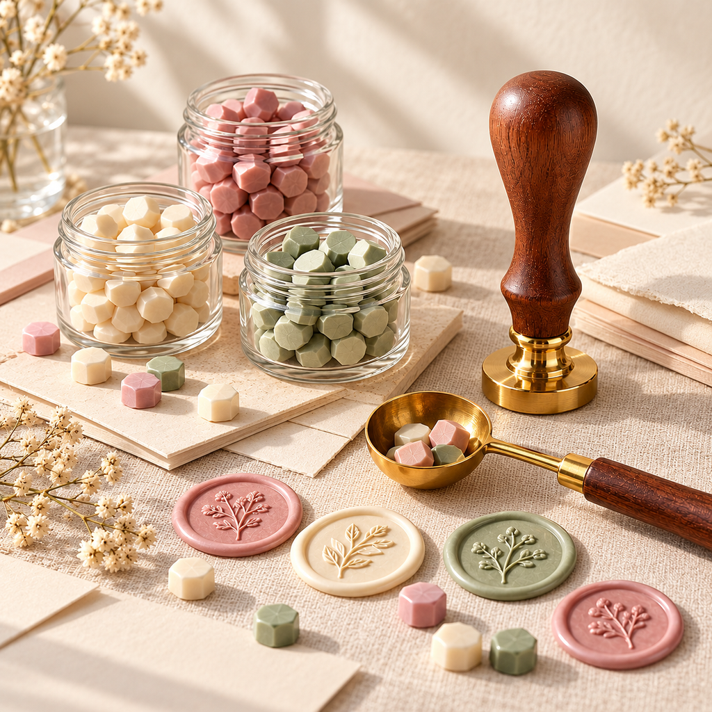 Vintage Botanical Wax Seal Stamp Kit