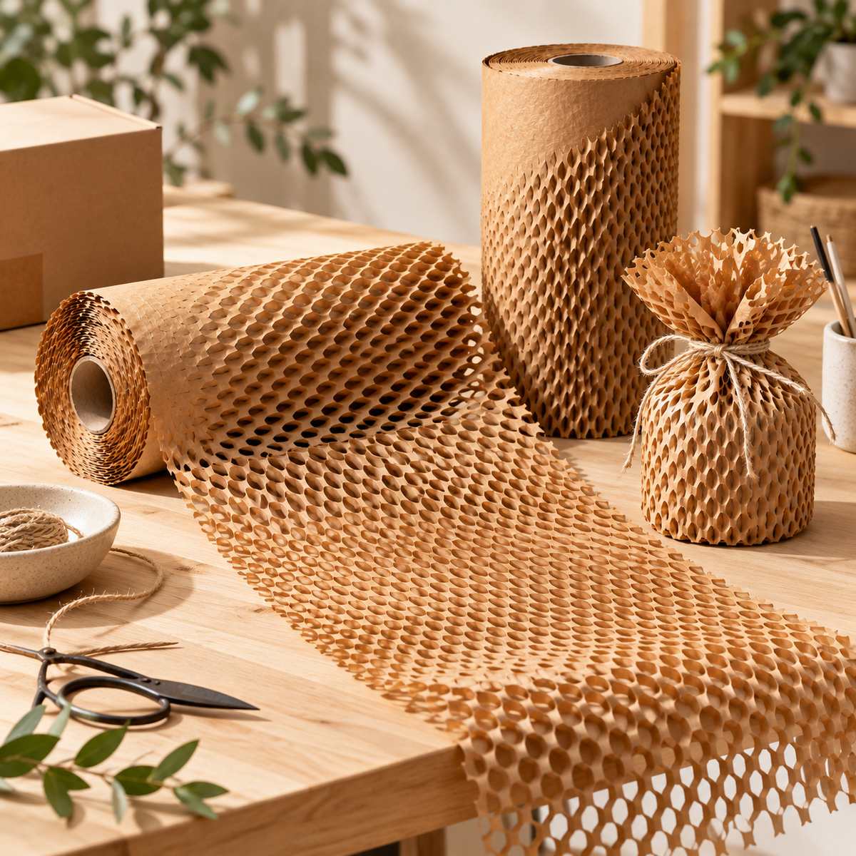 Eco-Friendly Honeycomb Kraft Wrapping Paper