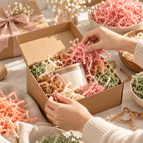 Colorful Crinkle Paper Gift Box Filler