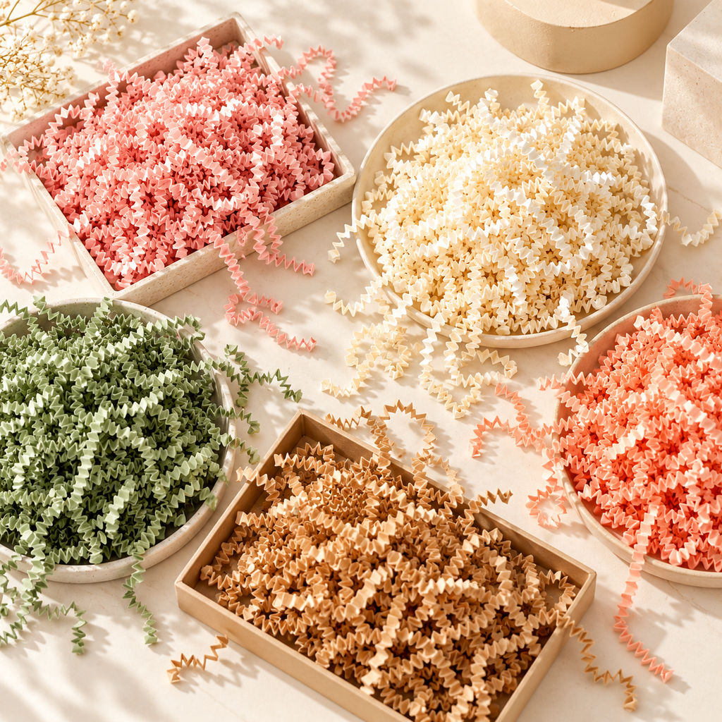Colorful Crinkle Paper Gift Box Filler