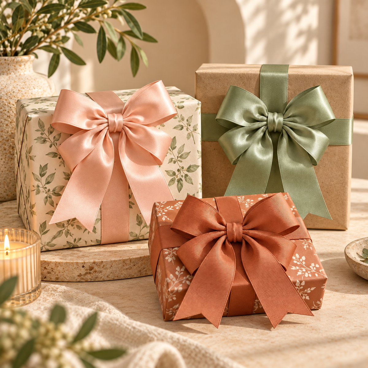 Elegant Pre-Tied Gift Bows